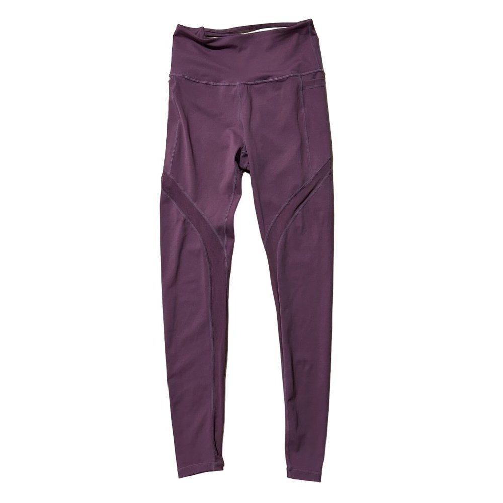 Fit Booty purple high rise ruched yoga leggings women’s size medium 1468